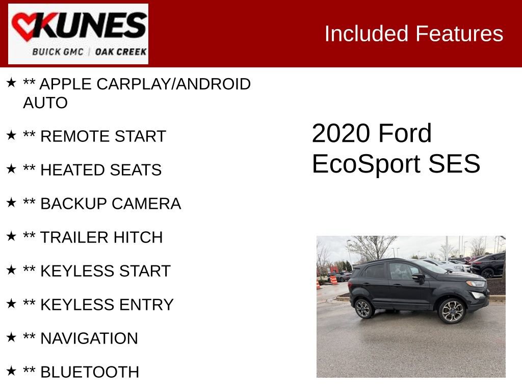 Used 2020 Ford EcoSport SES AWD/4WD image 2