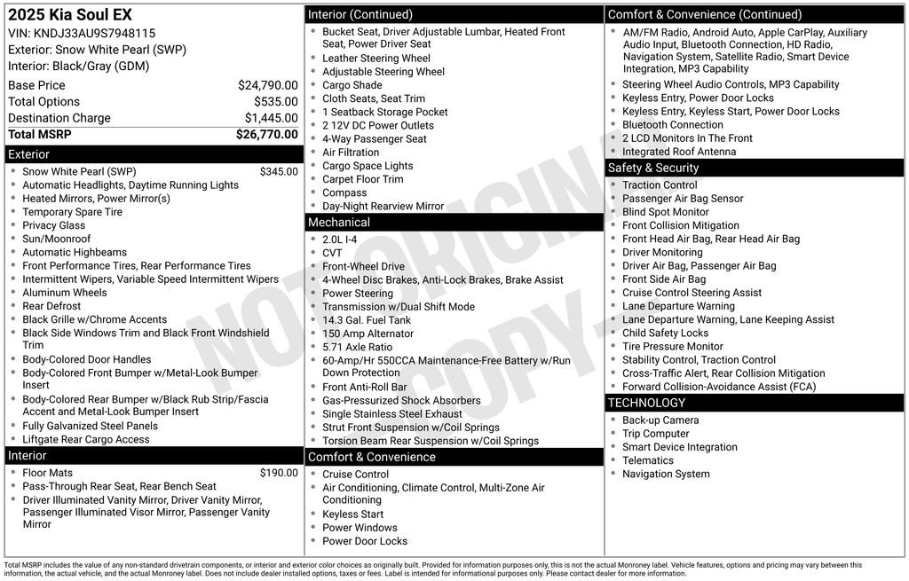 New 2025 Kia Soul EX image 17