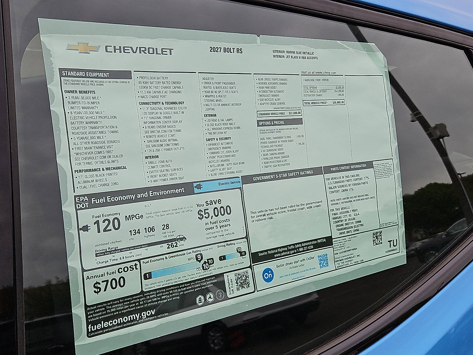 New 2027 Chevrolet Bolt RS FWD image 11