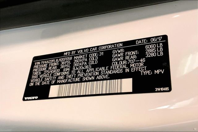 Used 2018 Volvo XC90 T6 Inscription image 12