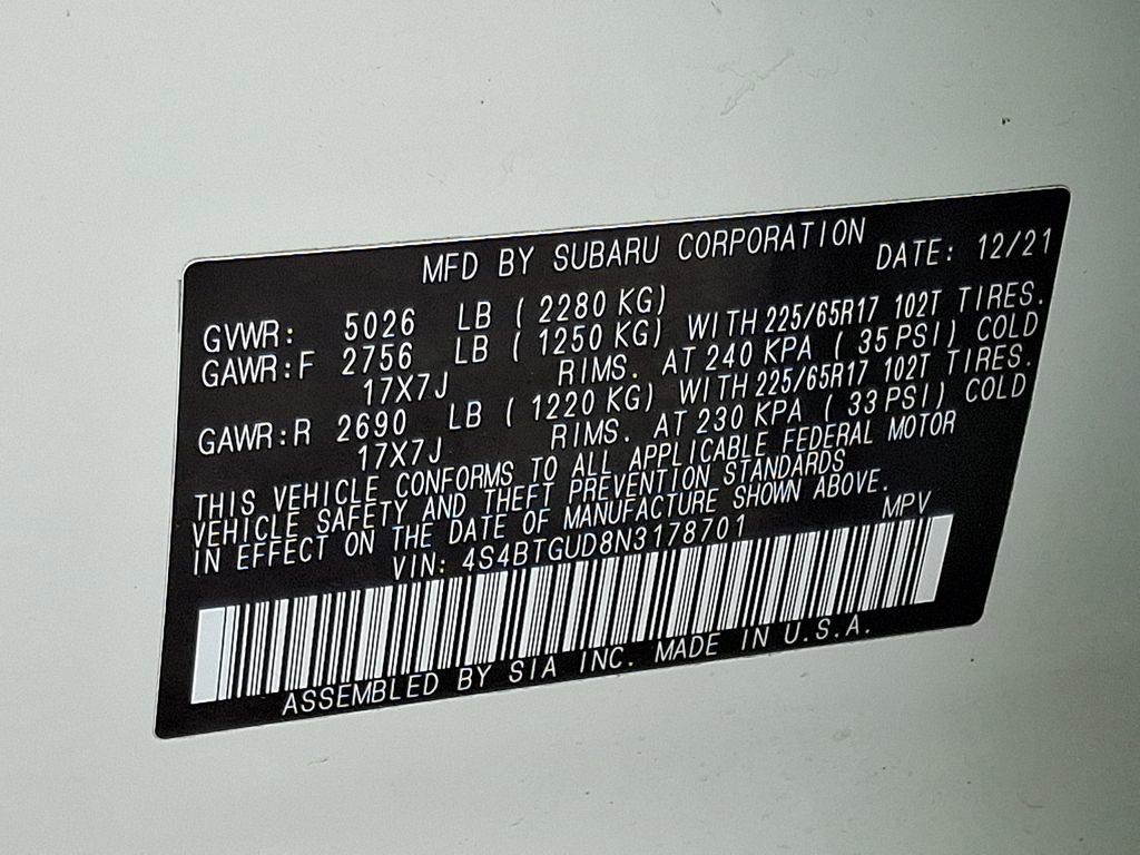 Used 2022 Subaru Outback Wilderness image 29