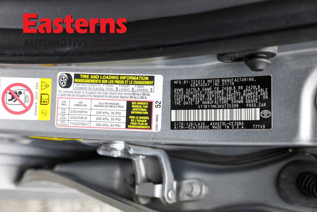 Used 2019 Toyota Camry XLE image 31