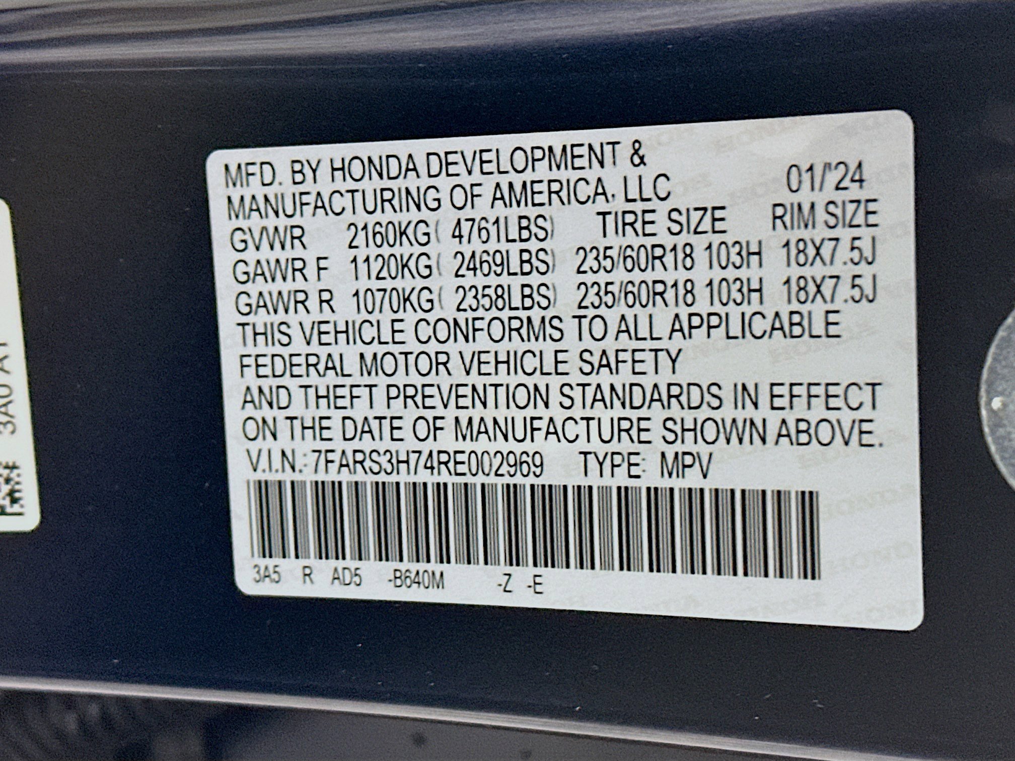 Used 2024 Honda CR-V EX-L image 12