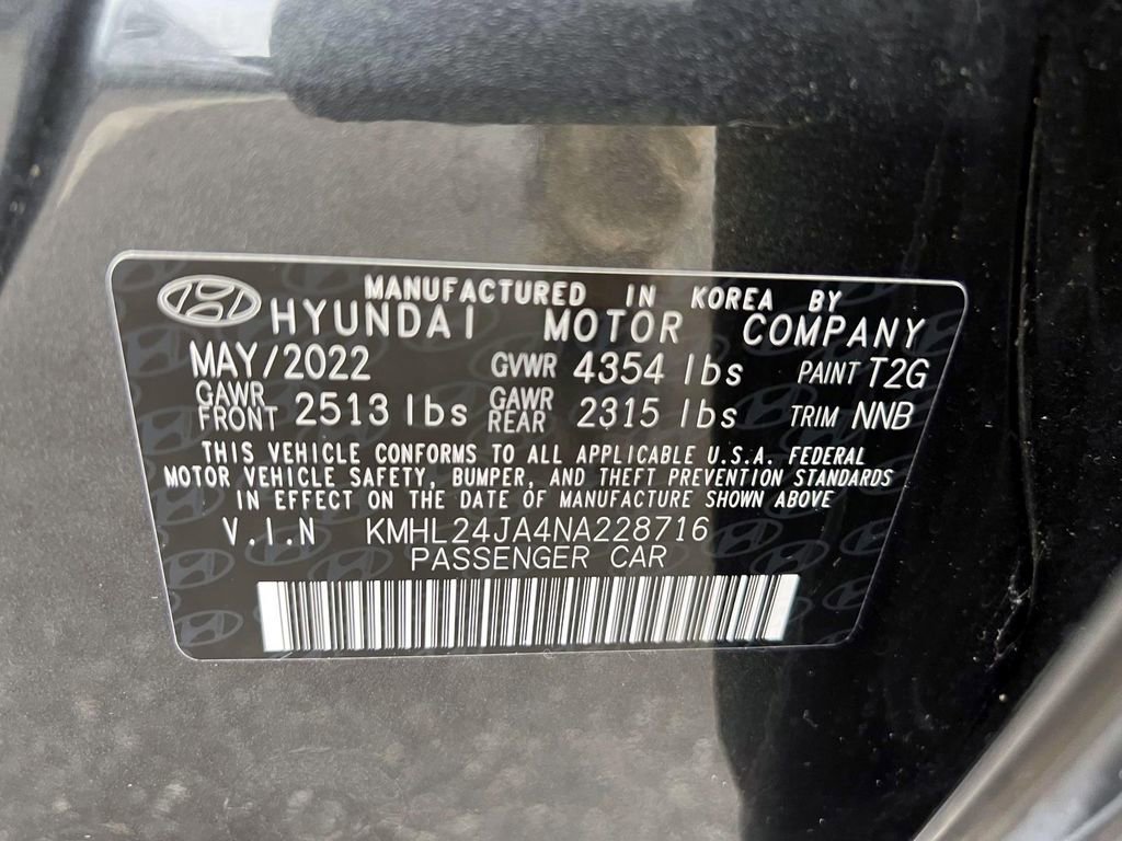Certified 2022 Hyundai Sonata SE w/ Cargo Package image 17