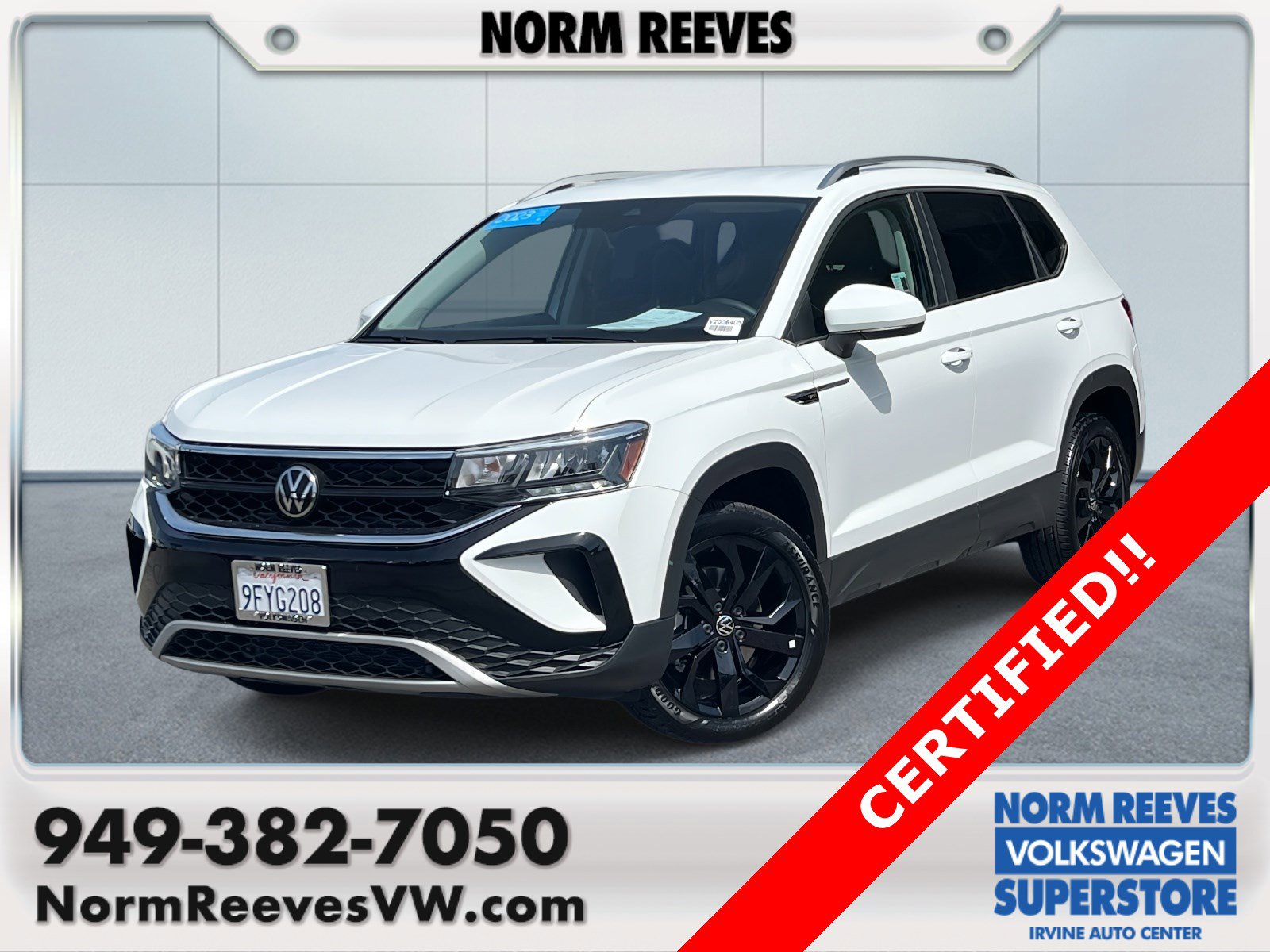 Certified 2023 Volkswagen Taos SE w/ Black Wheel Package image 1