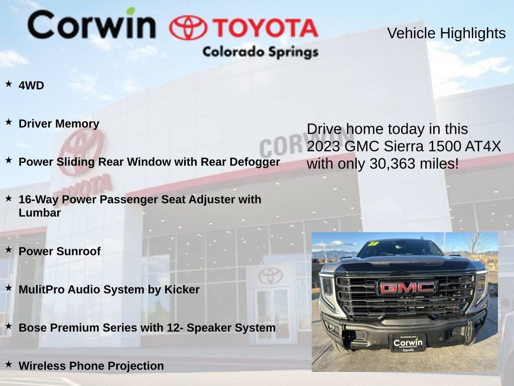Used 2023 GMC Sierra 1500 AT4X w/ AT4X AEV Edition image 6