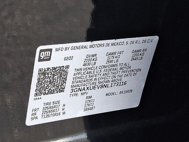 Certified 2022 Chevrolet Equinox LT AWD/4WD image 32