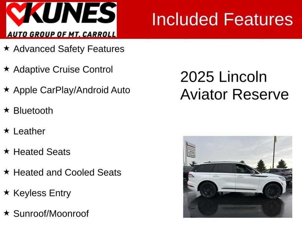 Used 2025 Lincoln Aviator Reserve w/ Equipment Group 201A AWD/4WD image 3