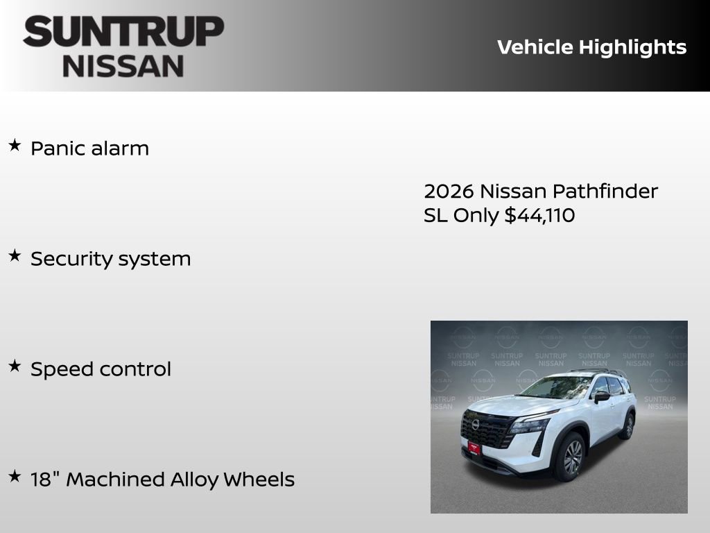 New 2026 Nissan Pathfinder SL AWD/4WD image 30