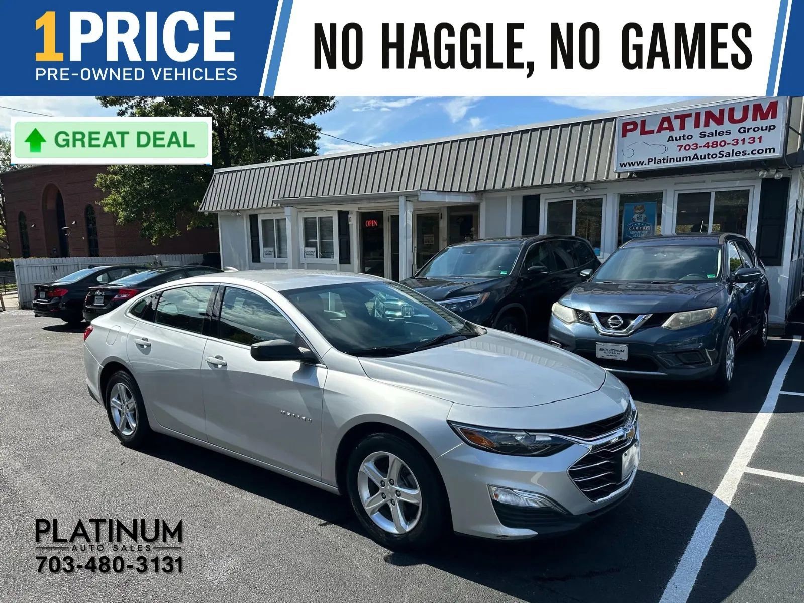 Used 2021 Chevrolet Malibu LS w/ LPO, Floor Liner Package image 1