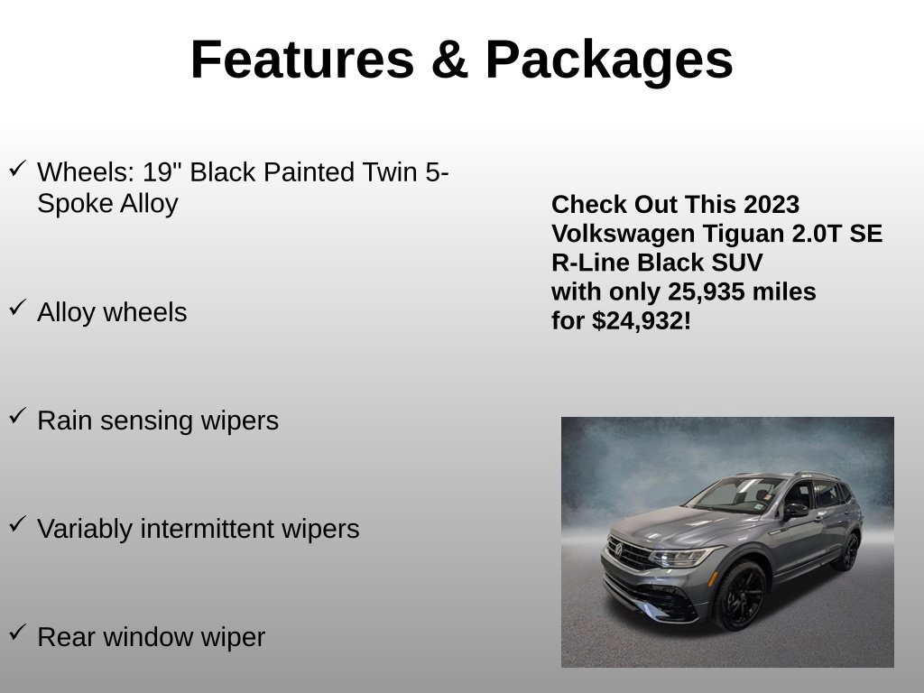 Used 2023 Volkswagen Tiguan SE R-Line AWD/4WD image 25