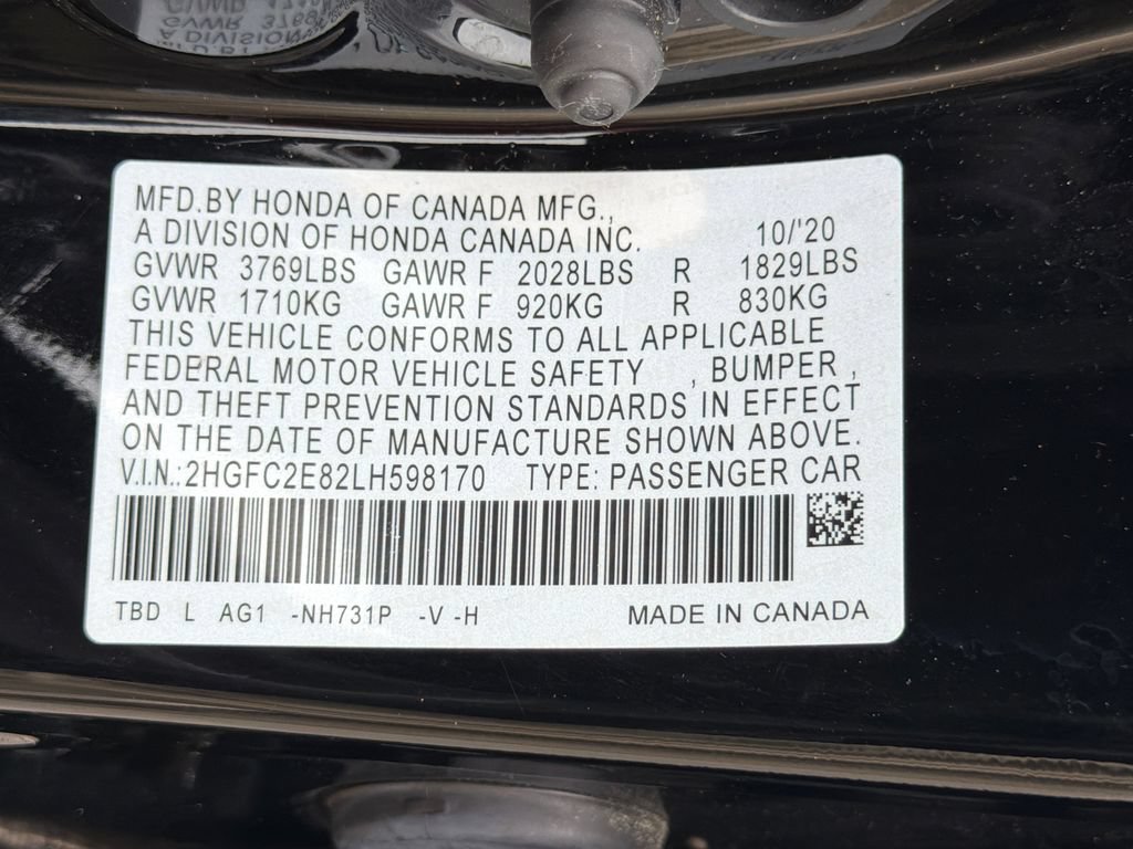 Used 2020 Honda Civic Sport image 33