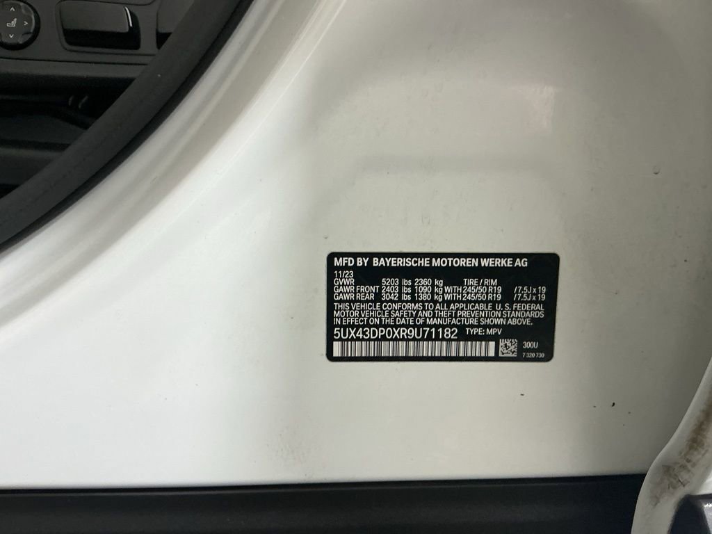 Certified 2024 BMW X3 sDrive30i w/ Convenience Package RWD image 34