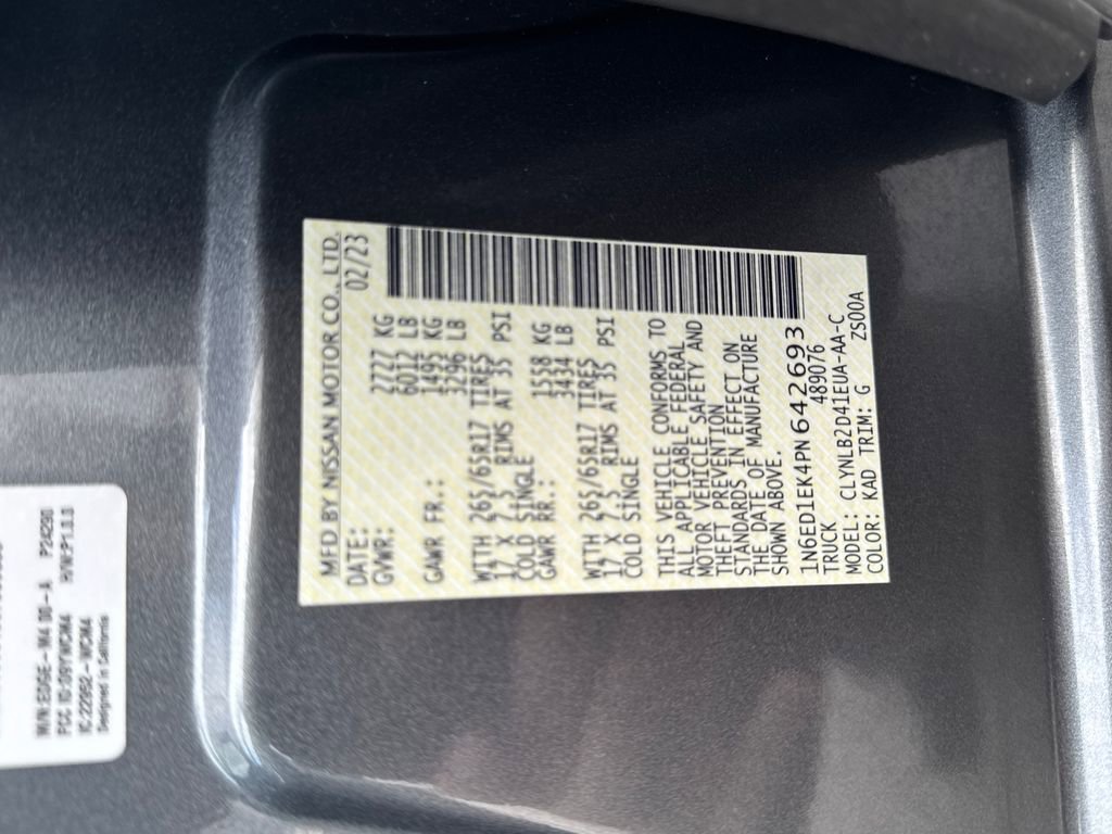 Used 2023 Nissan Frontier SV w/ Technology Package image 29