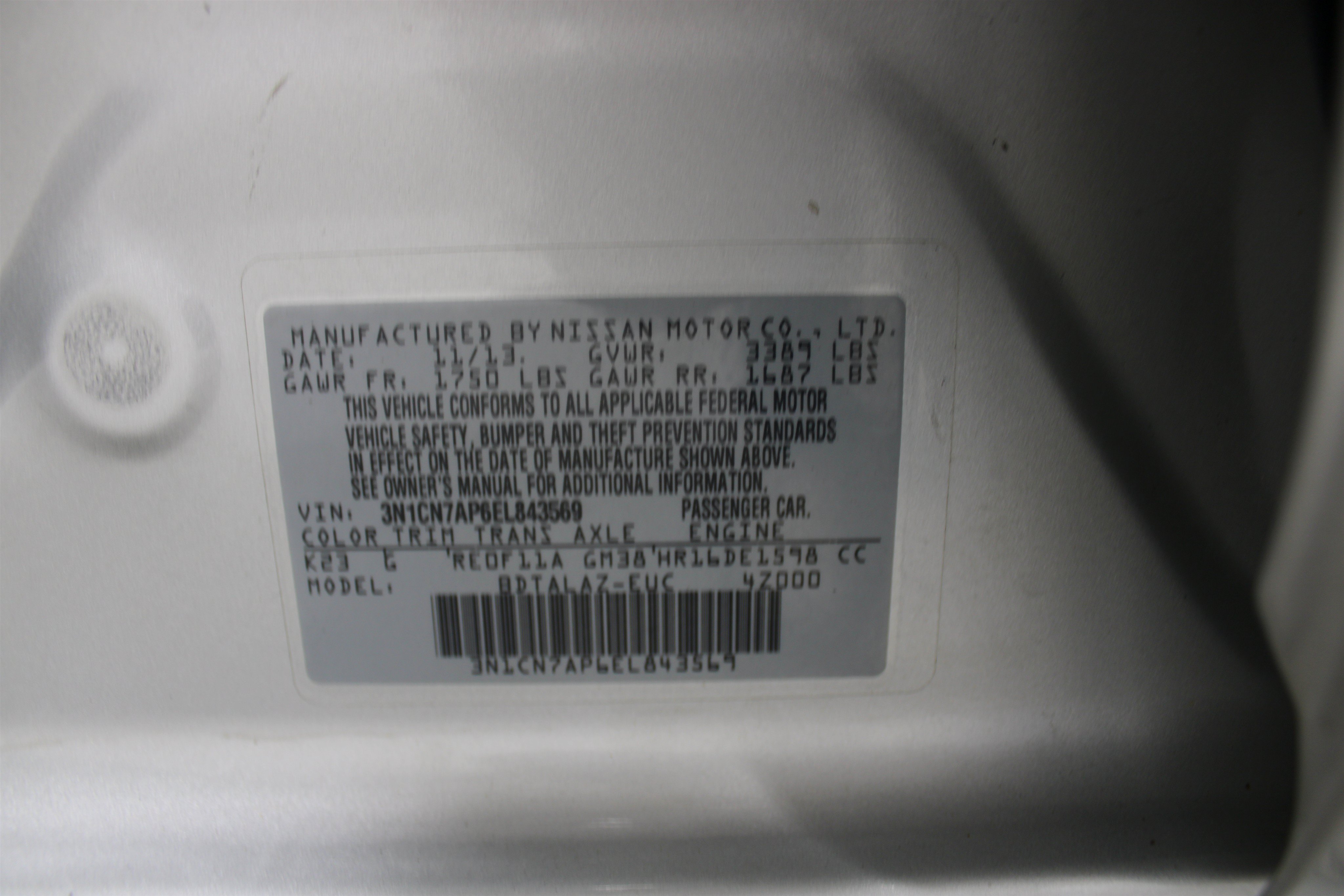 Used 2014 Nissan Versa S Plus FWD image 30
