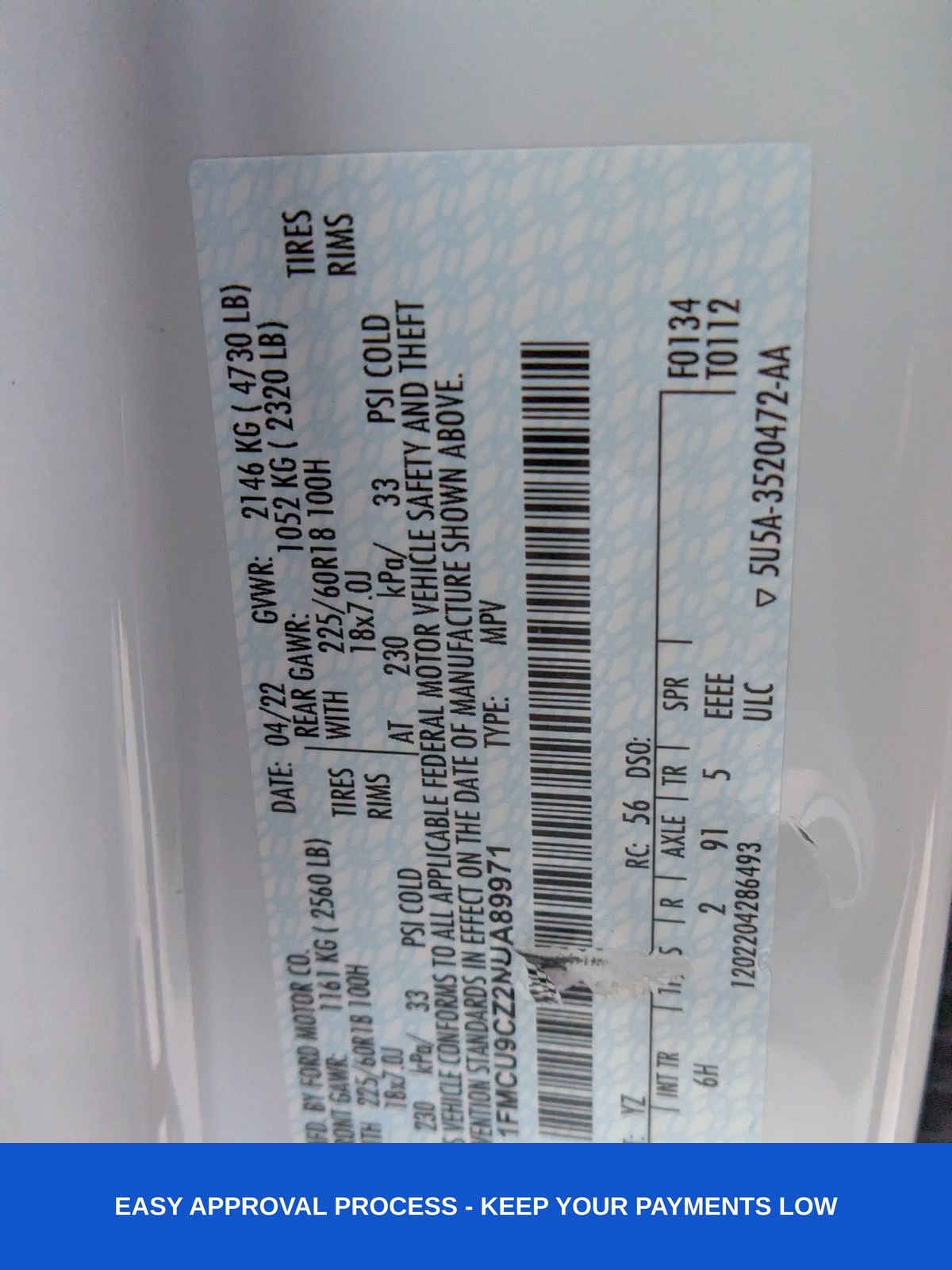 Used 2022 Ford Escape SEL w/ Technology Package image 16