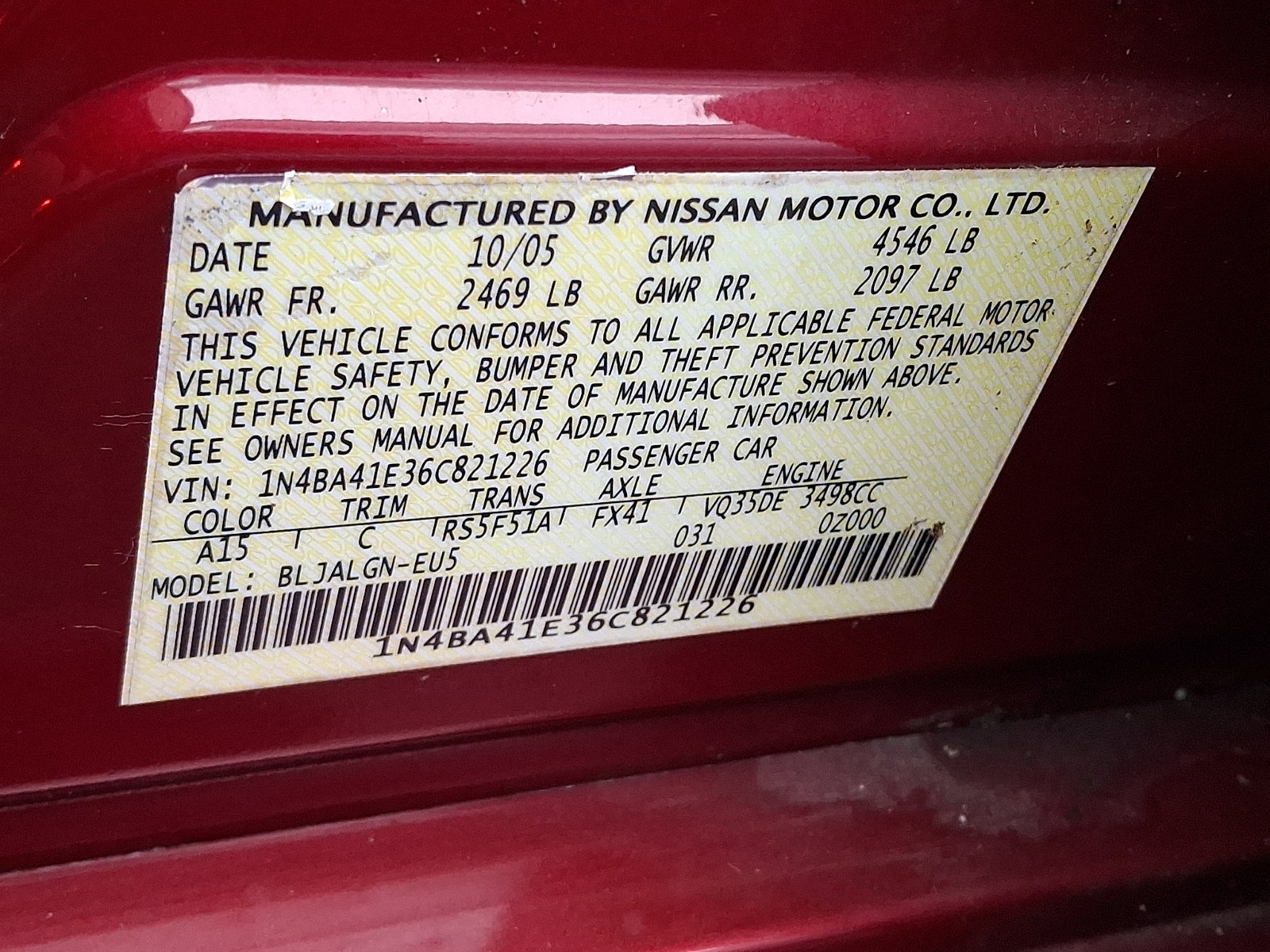 Used 2006 Nissan Maxima 3.5 SL image 29