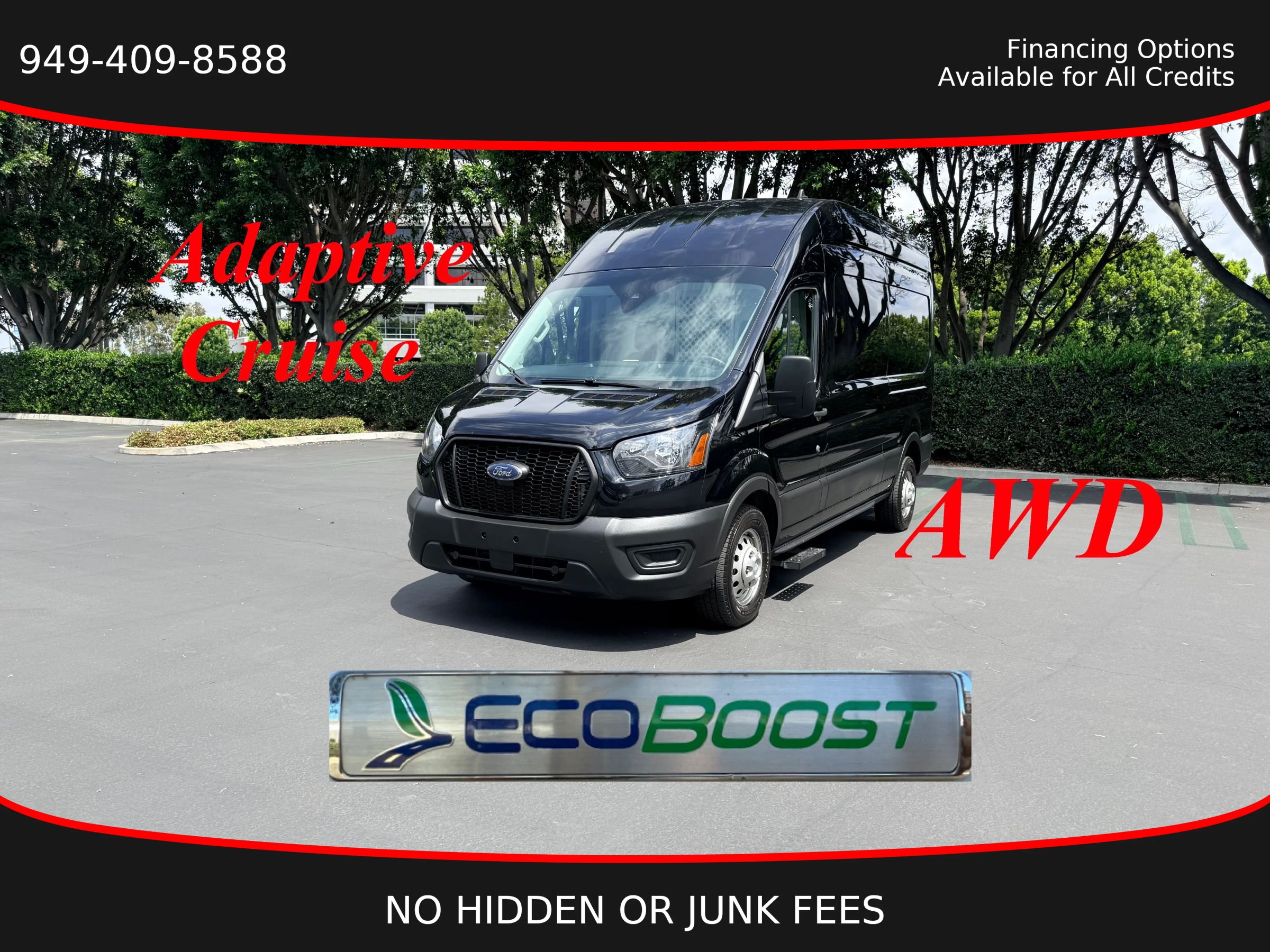 Used 2023 Ford Transit 250 148 High Roof AWD w/ Load Area Protection Package image 1