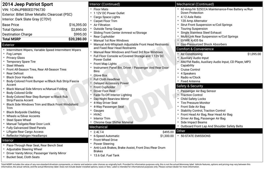 Used 2014 Jeep Patriot Sport FWD image 5