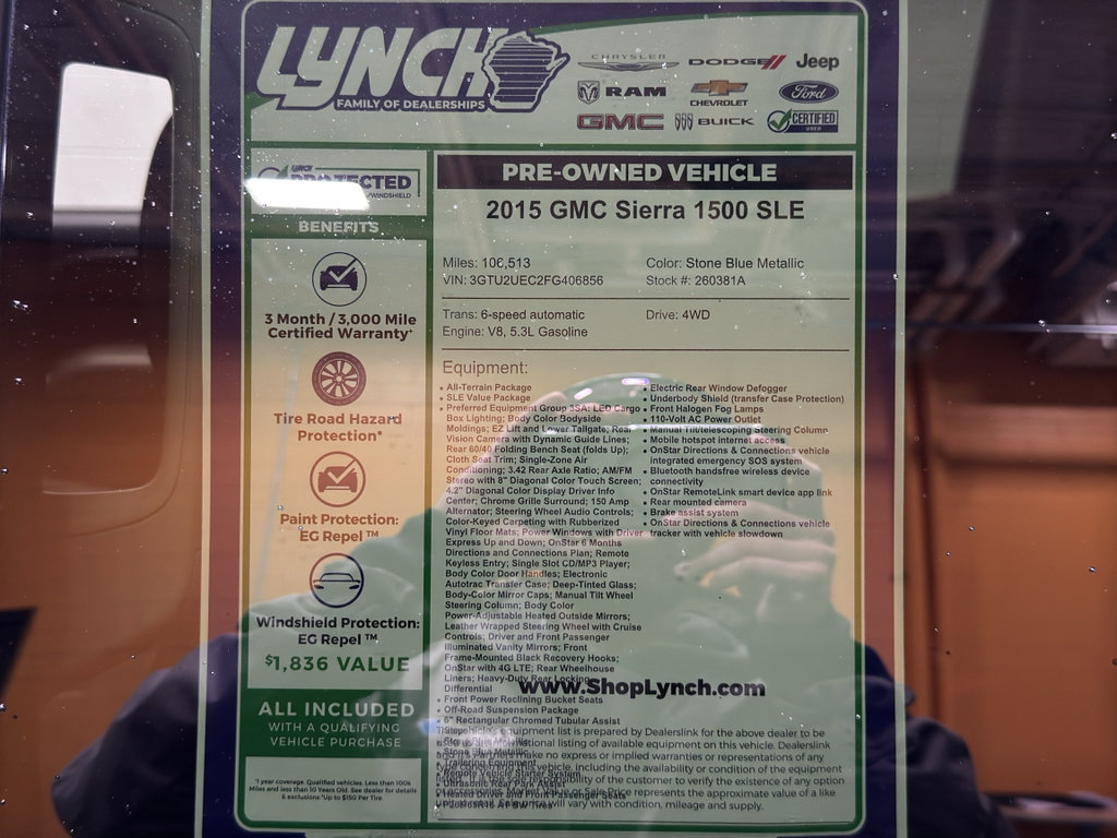 Used 2015 GMC Sierra 1500 SLE w/ All-Terrain Package AWD/4WD image 36