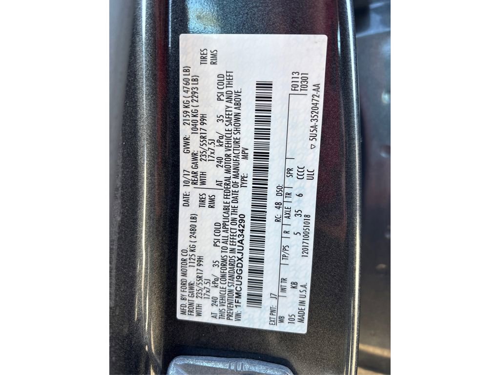 Used 2018 Ford Escape SE w/ SE Sync 3 Package image 16