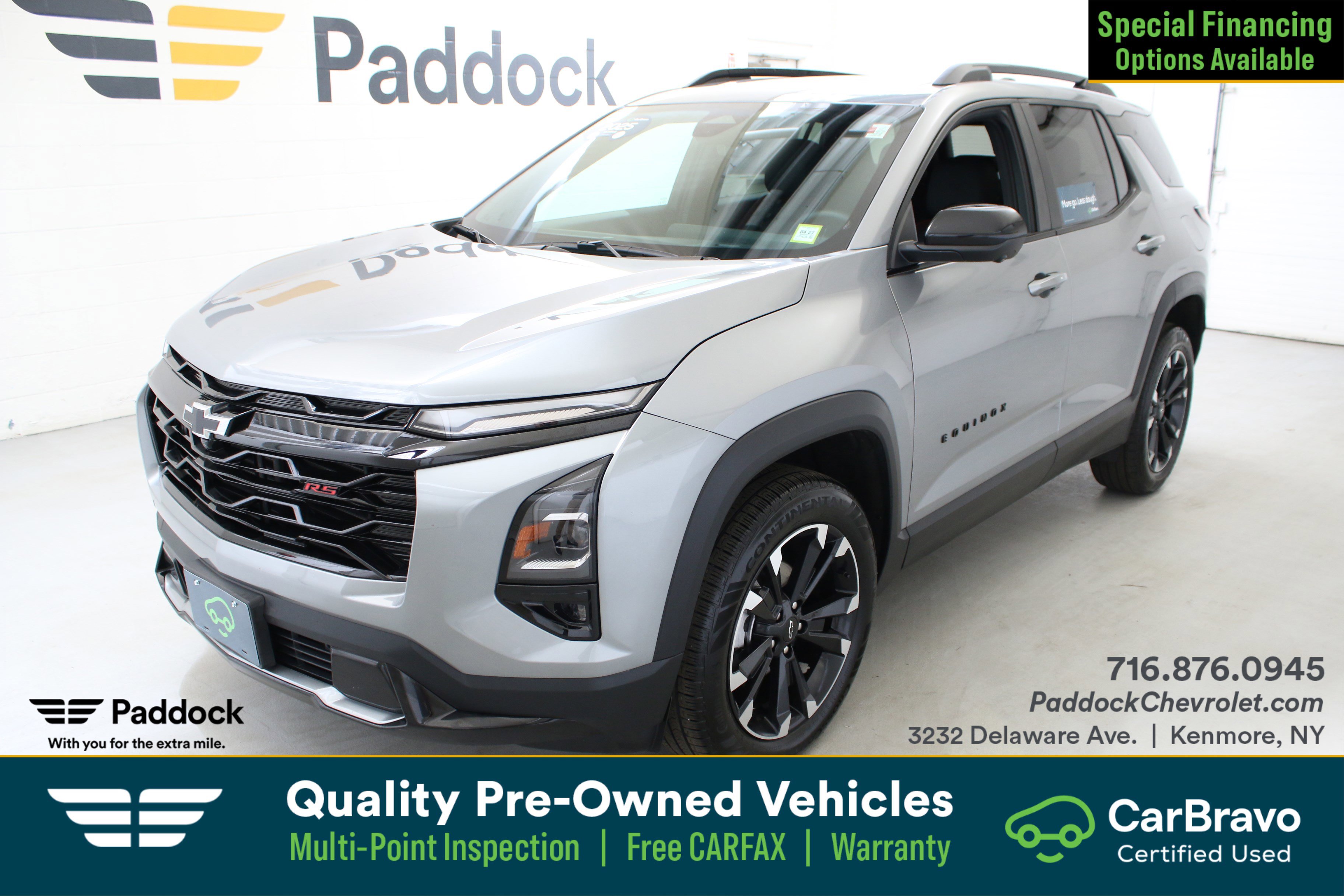 Certified 2025 Chevrolet Equinox RS w/ Safety and Technology Package AWD/4WD image 1