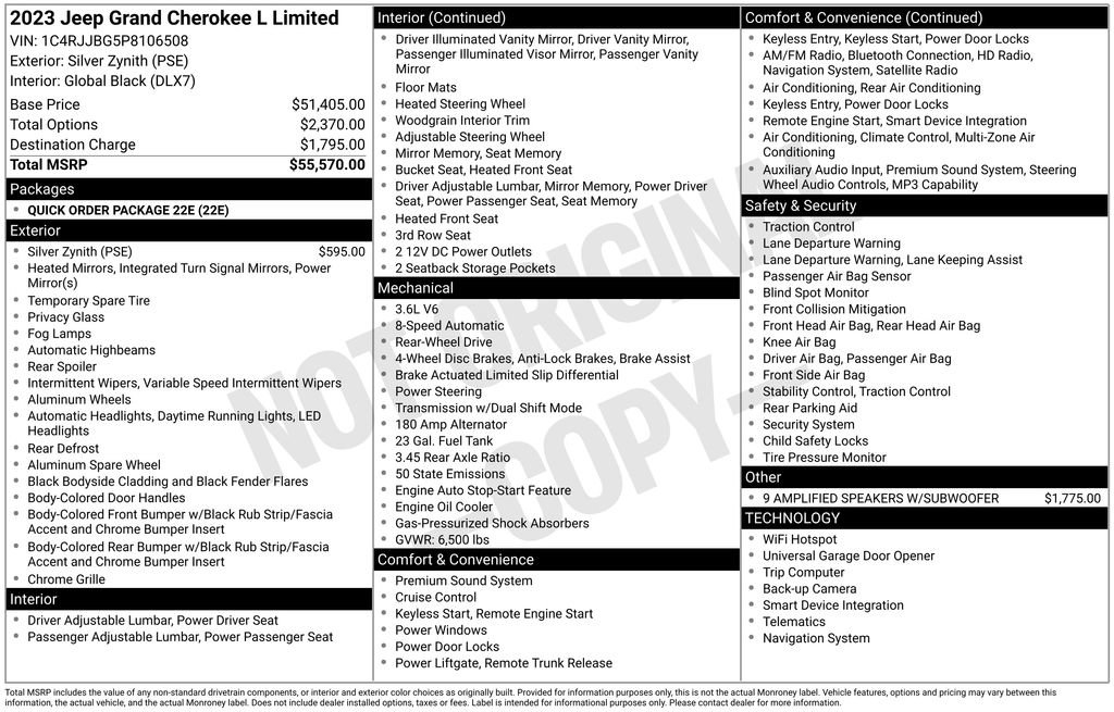 Used 2023 Jeep Grand Cherokee L Limited image 46