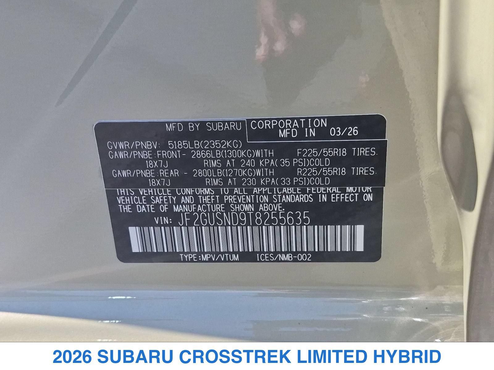 New 2026 Subaru Crosstrek 2.5i Limited AWD/4WD image 26