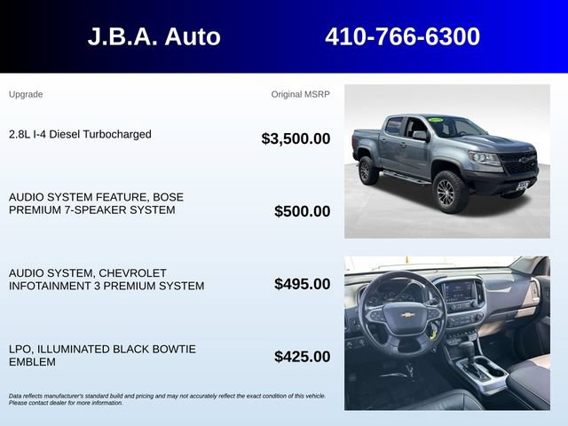 Certified 2019 Chevrolet Colorado ZR2 AWD/4WD image 5
