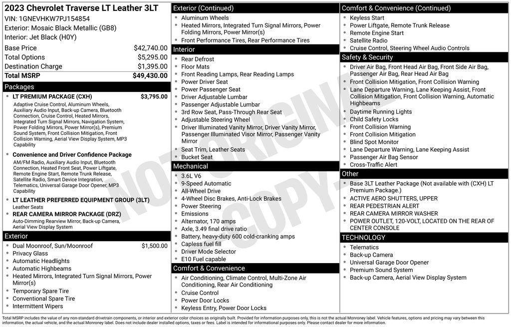 Certified 2023 Chevrolet Traverse LT w/ LT Premium Package image 6