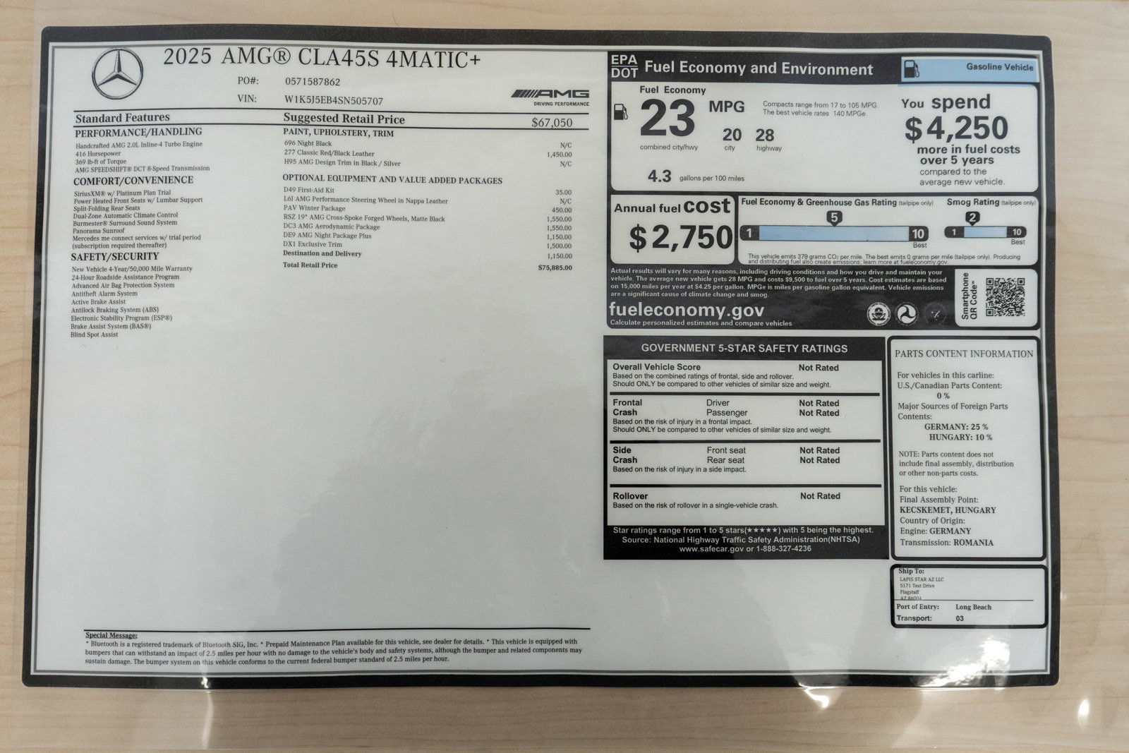 New 2025 Mercedes-Benz CLA 45 AMG 4MATIC image 36