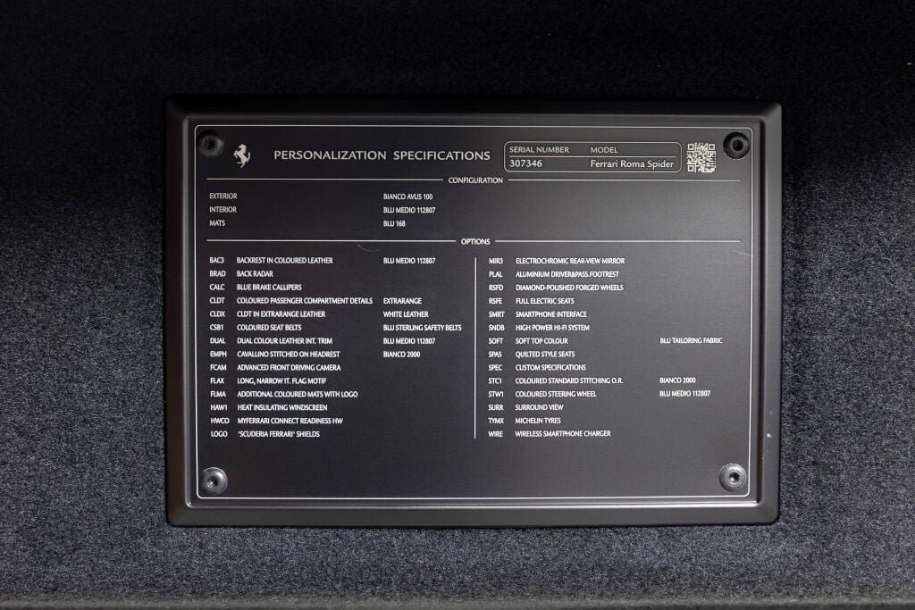 Certified 2024 Ferrari Roma Spider RWD image 69