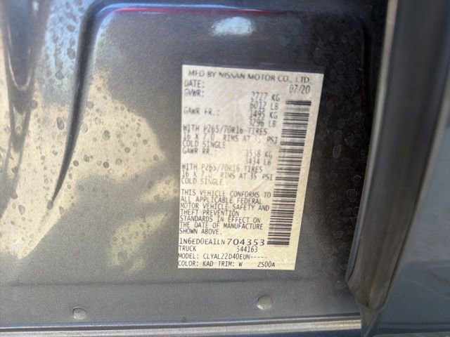 Used 2020 Nissan Frontier SV w/ SV Utility Package image 24