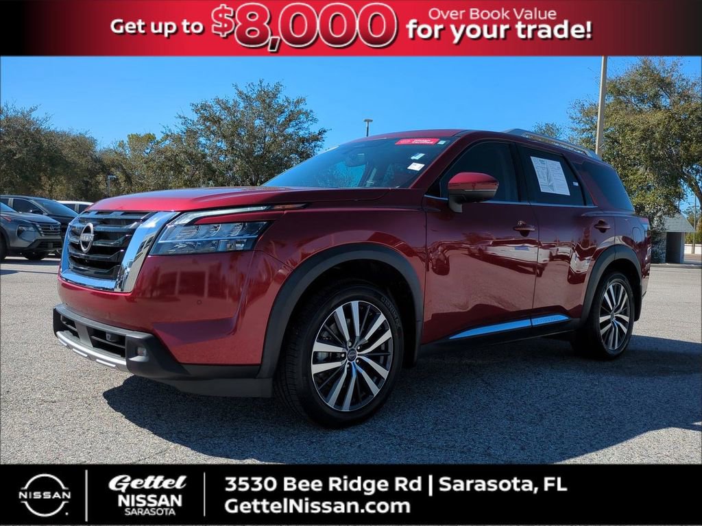 Certified 2022 Nissan Pathfinder Platinum w/ Cargo Package image 1