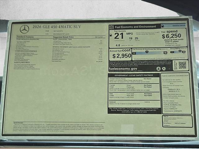 New 2026 Mercedes-Benz GLE 450 4MATIC image 14