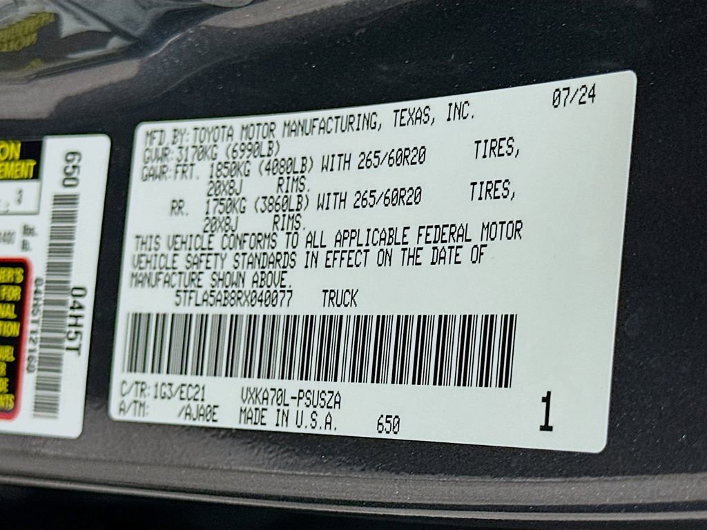 Used 2024 Toyota Tundra SR5 w/ TRD Sport Premium Package RWD image 32