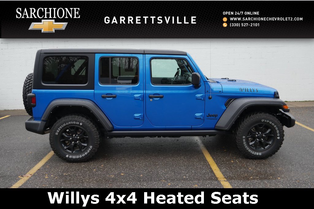 Used 2022 Jeep Wrangler Unlimited Willys image 1