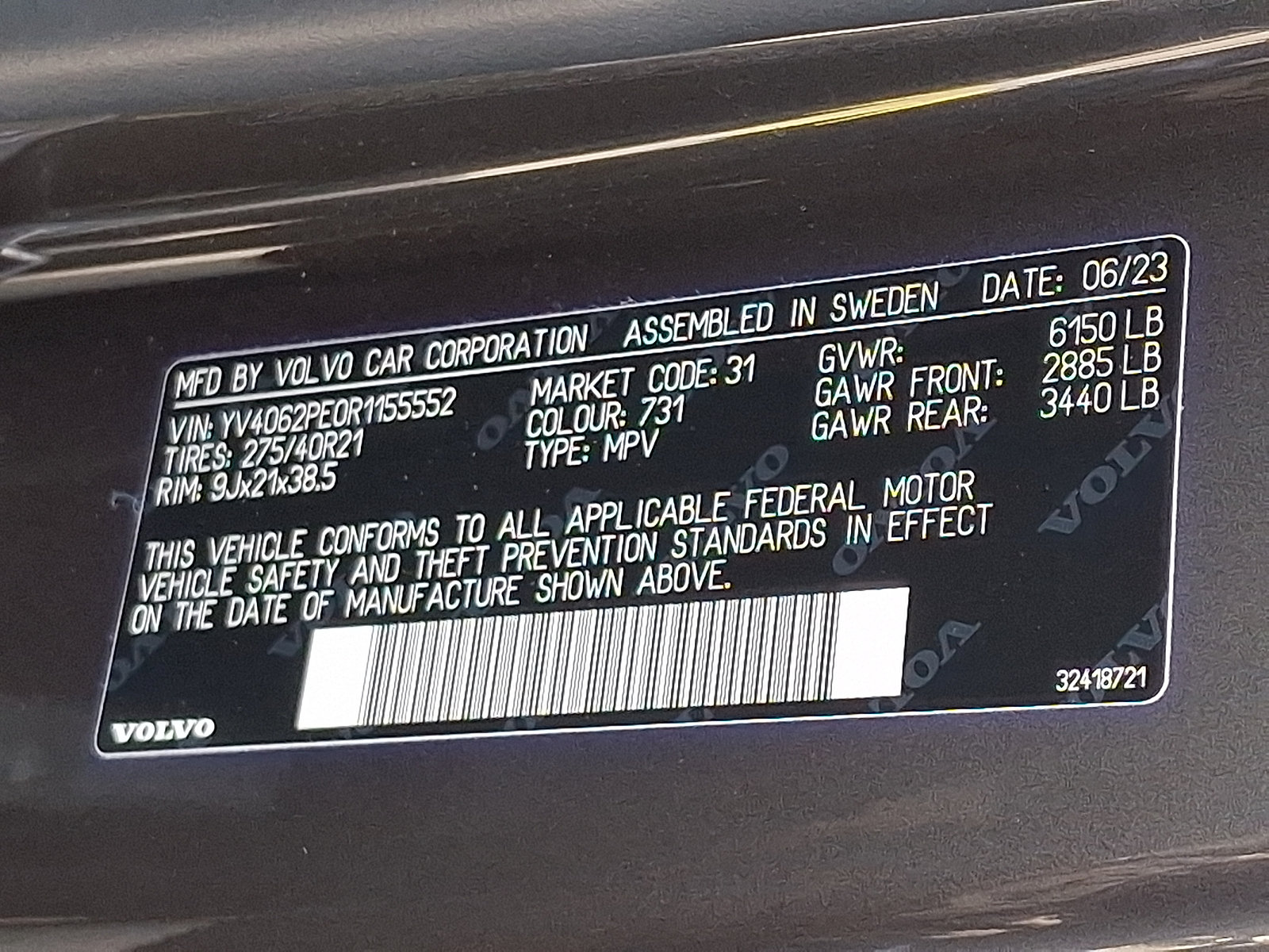 Certified 2024 Volvo XC90 B6 Plus AWD/4WD image 29