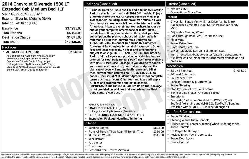 Used 2014 Chevrolet Silverado 1500 LT w/ All Star Edition image 5