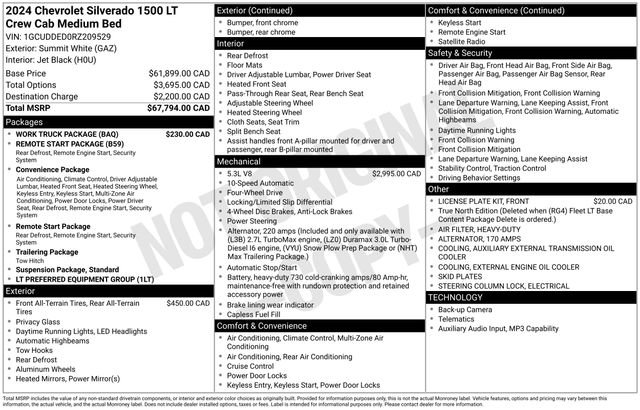 Used 2024 Chevrolet Silverado 1500 LT w/ Work Truck Package AWD/4WD image 22