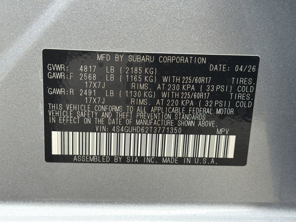 New 2026 Subaru Crosstrek 2.0i Premium AWD/4WD image 31