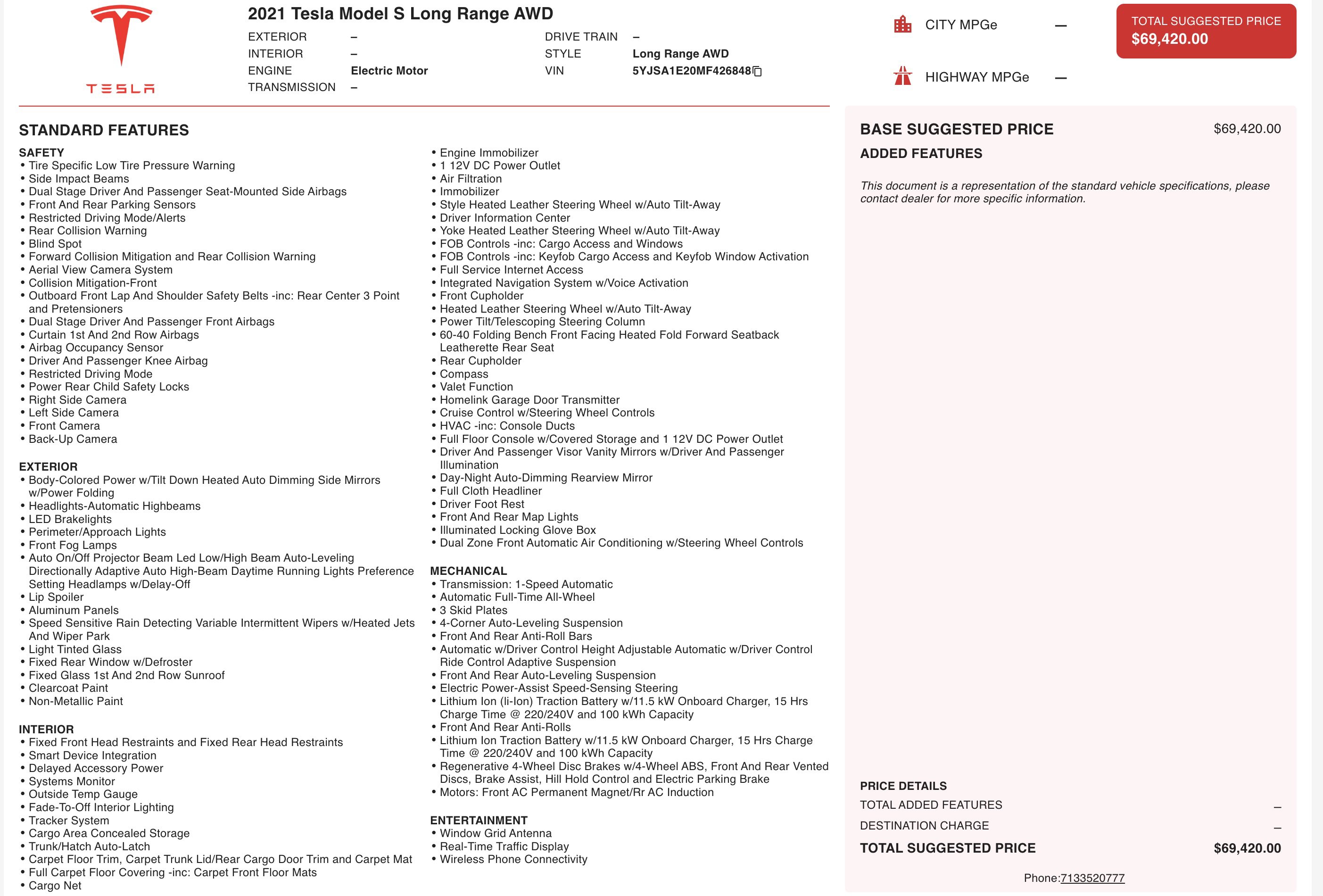 Used 2021 Tesla Model S Long Range image 5