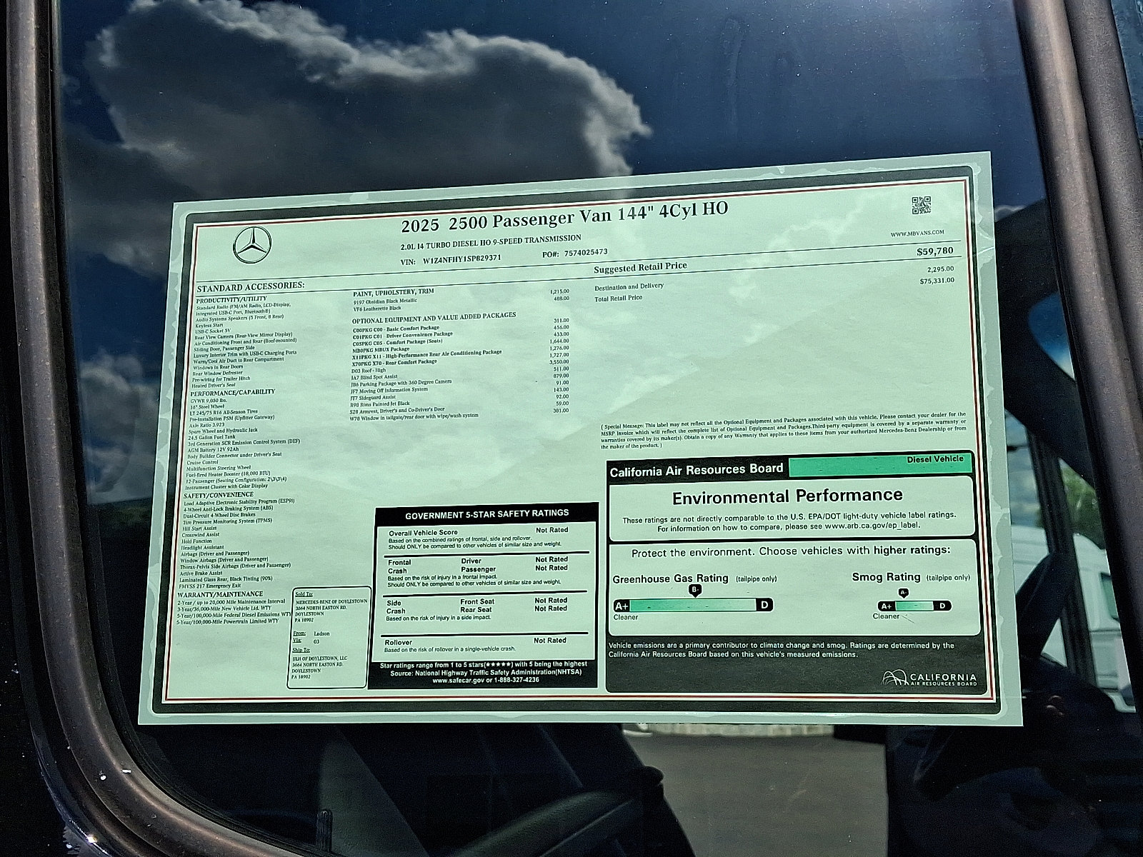 New 2025 Mercedes-Benz Sprinter 2500 image 20