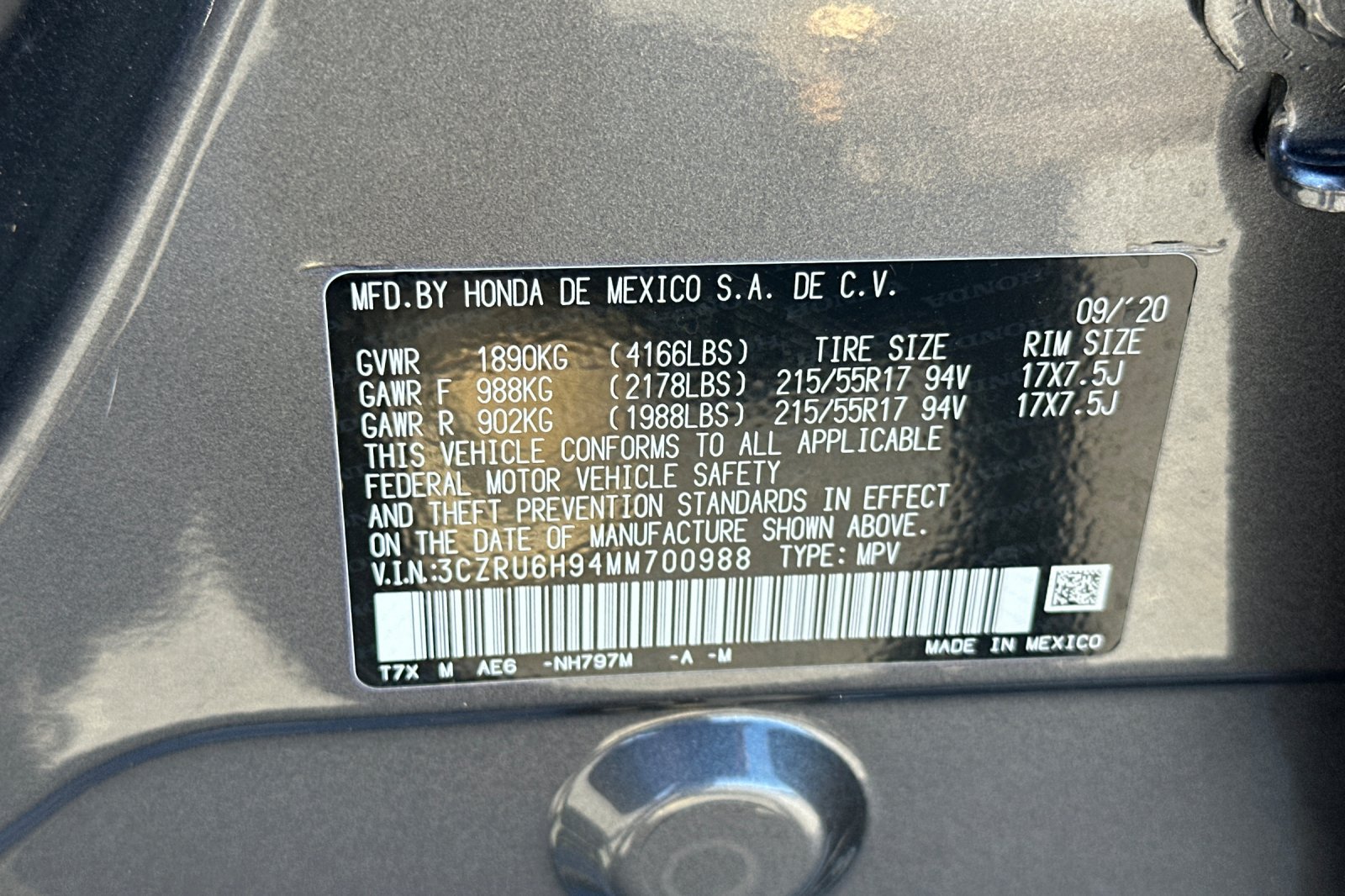 Used 2021 Honda HR-V Touring image 28