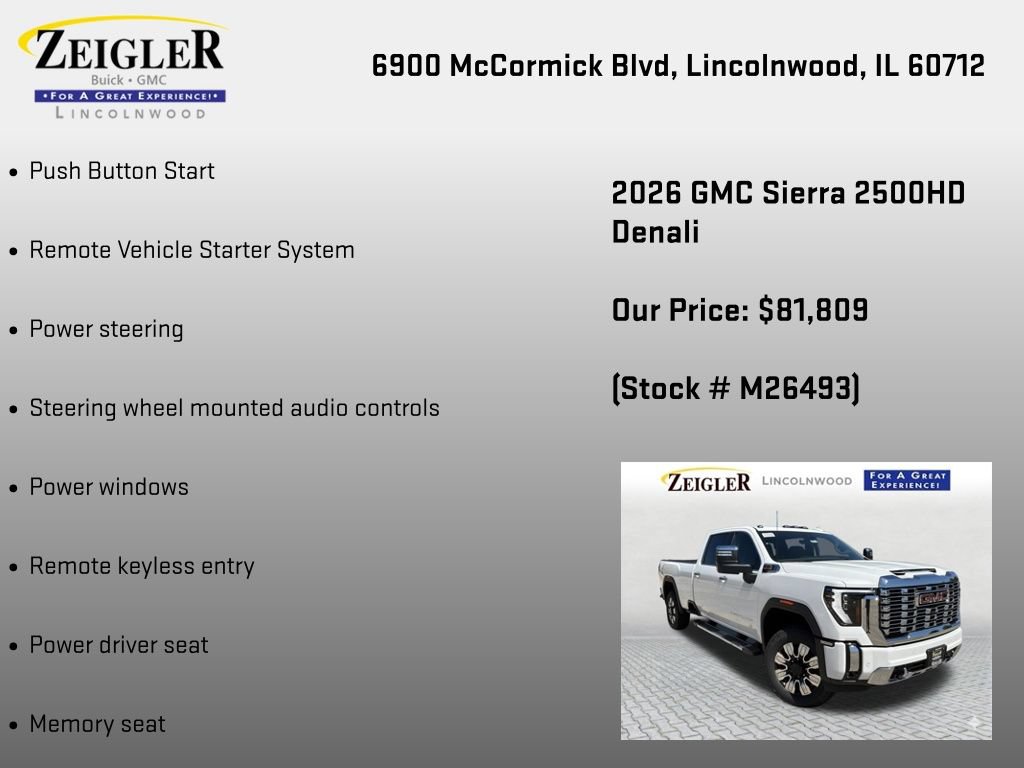 New 2026 GMC Sierra 2500 Denali w/ Denali Reserve Package AWD/4WD image 18