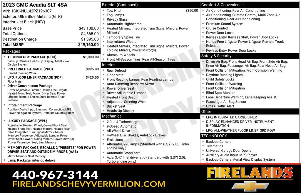 Used 2023 GMC Acadia SLT w/ Technology Package image 2