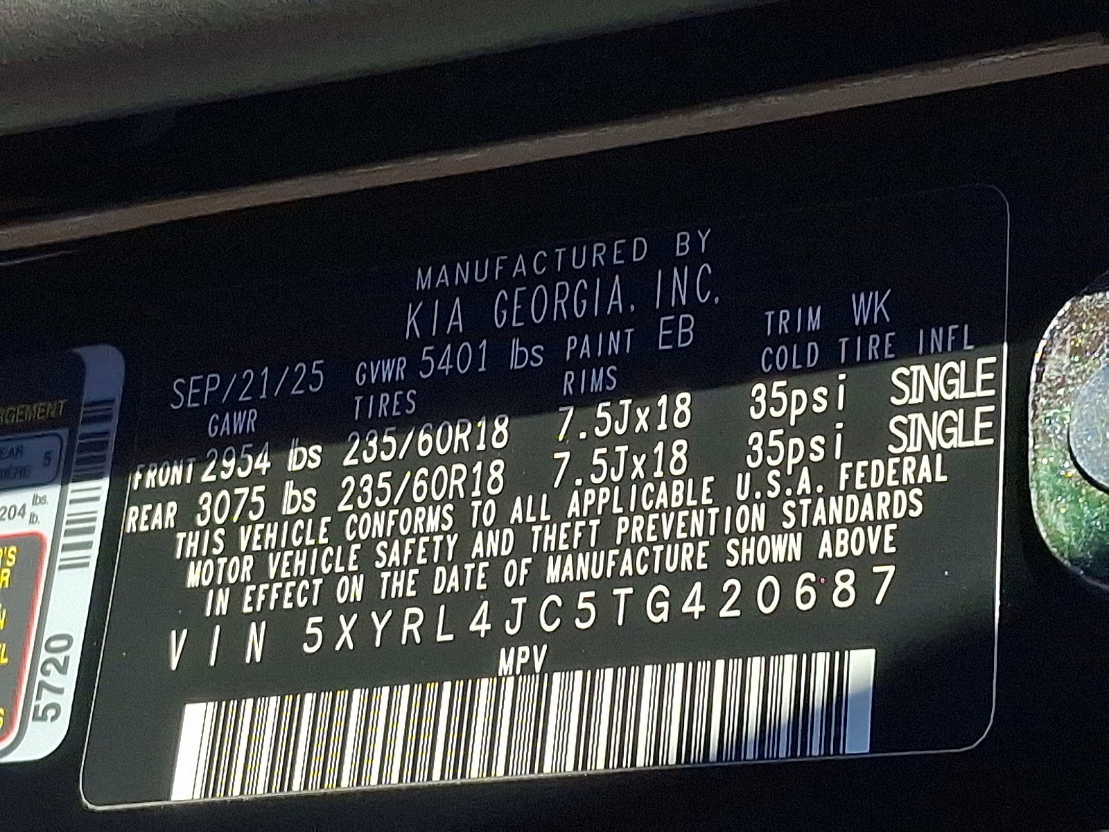 New 2026 Kia Sorento S image 18