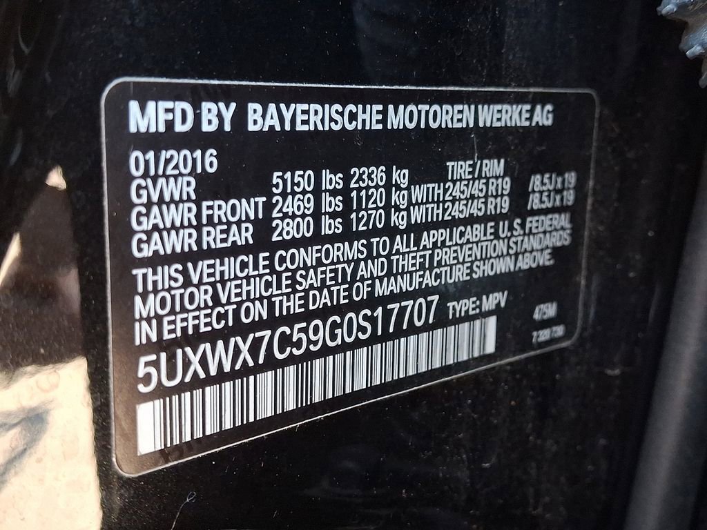 Used 2016 BMW X3 xDrive35i image 27