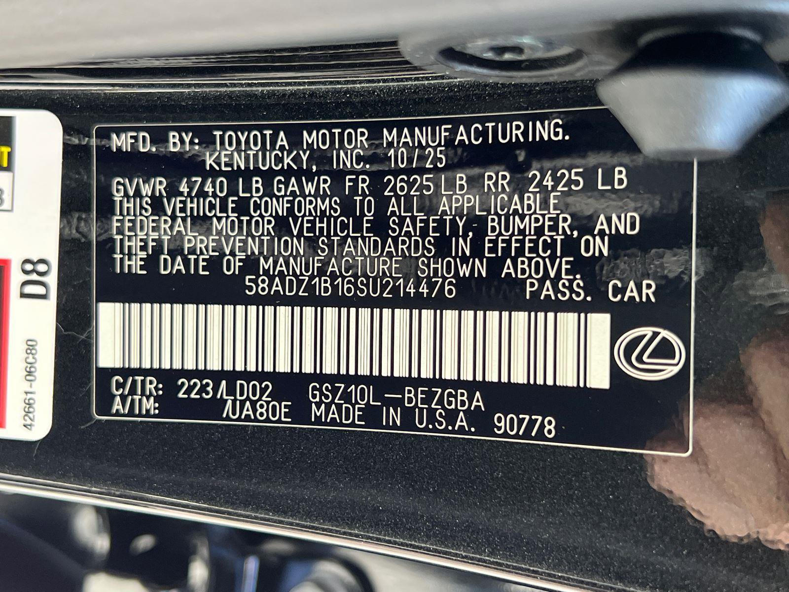 New 2025 Lexus ES 350 w/ Premium Package image 27