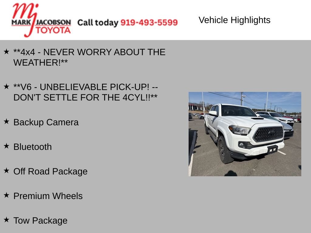 Used 2018 Toyota Tacoma TRD Sport w/ Technology Package image 5